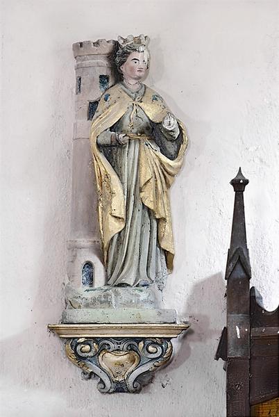 Statue : sainte Barbe