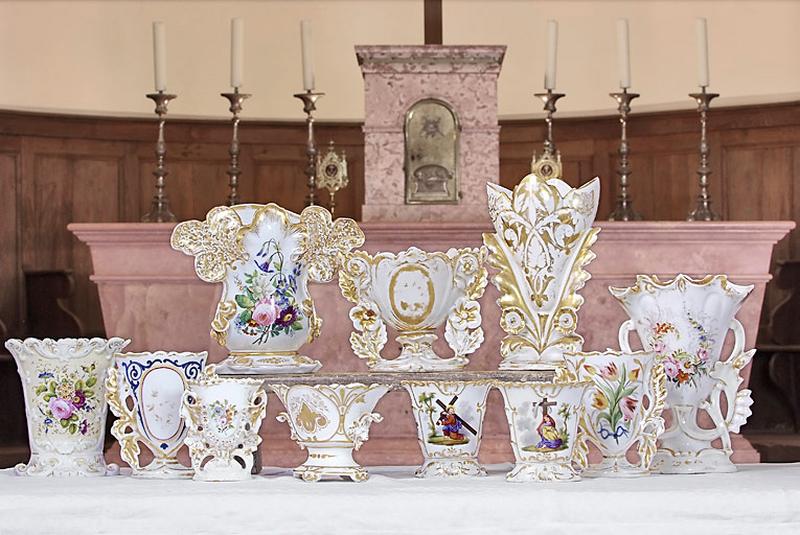 Ensemble de vases en porcelaine.