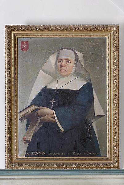 Tableau : portrait de soeur Jeanne Jannin, supérieure