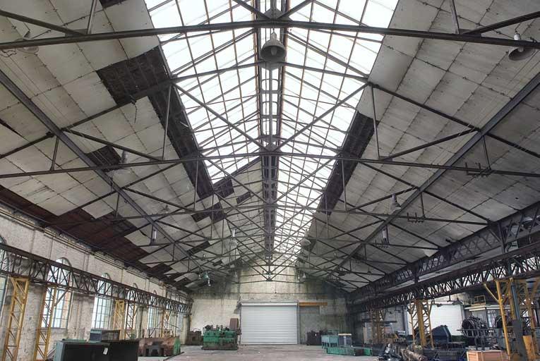 Intérieur du vaisseau ouest, vue prise du sud.