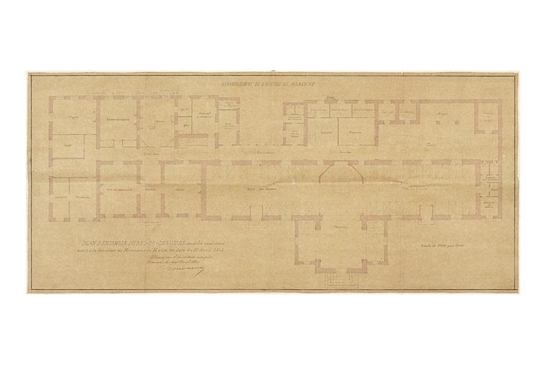 Plan d'agrandissement daté 1861.