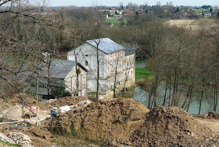 Le moulin vu du dessus.