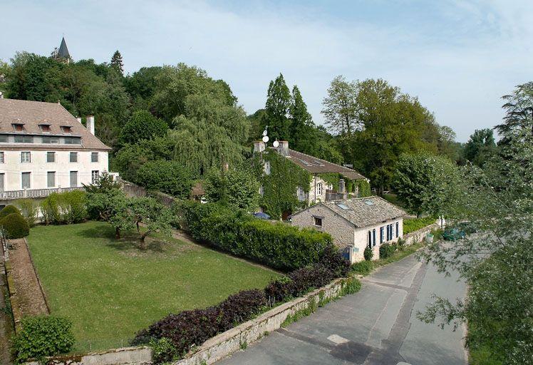 Tuilerie située avant le moulin : vue du dessus de son ancien emplacement.
