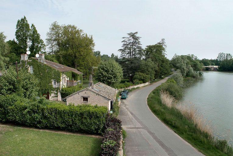 Tuilerie située avant le moulin : vue du dessus de son ancien emplacement.