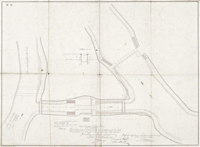 Projet d'exhaussement de l'écluse de La Truchère, de perfectionnement de ses abords et de rattachement de cet ouvrage au barrage qui vient d'être construit.