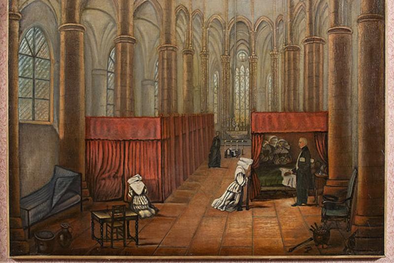 Détail du tableau daté 1855.