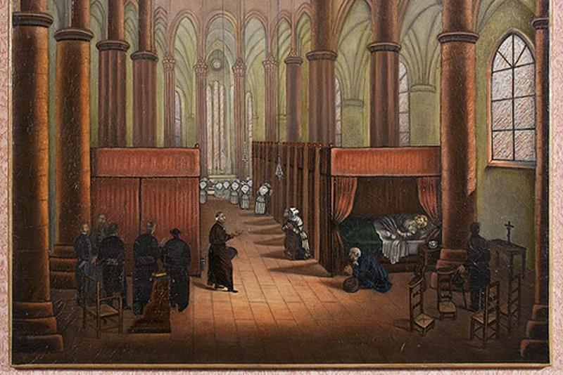Détail du tableau daté 1856.