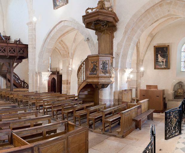 Nef et bas-côté gauche depuis le choeur.