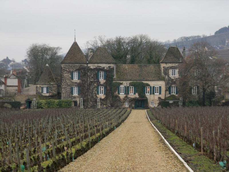 Façade nord sur les vignes.