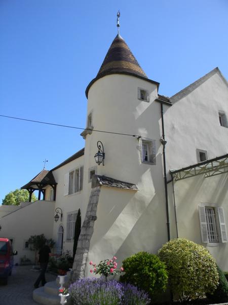 Tourelle d'escalier en fçade ouest.