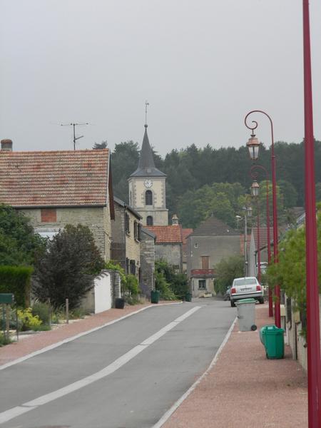 Vue vers le nord (rue de Chazan).