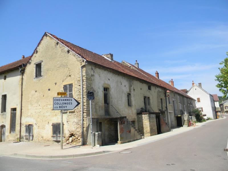 Façades est des maisons rue Gabriel Bachot et Grande Rue.