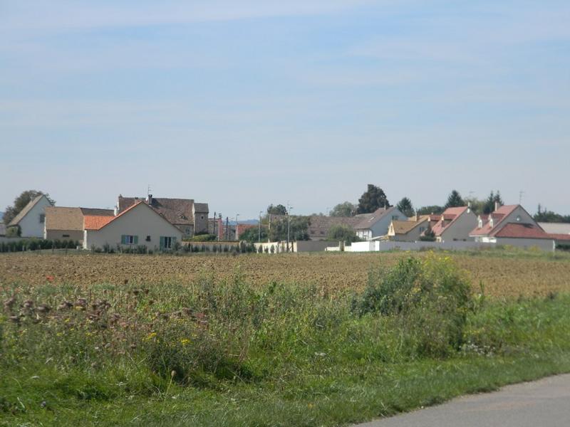 Vue vers l'ouest (Grande Rue de Laborde au Bureau).