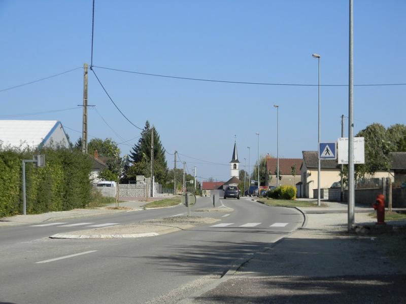 Vue vers l'est (route de Nuits).