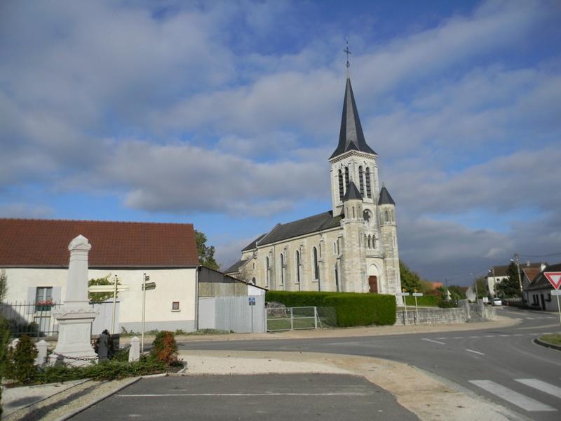 Vue vers le nord-est (place de la Mairie).