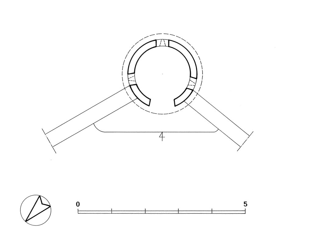 Bastion Sainte-Agathe ; échauguette. Plan.