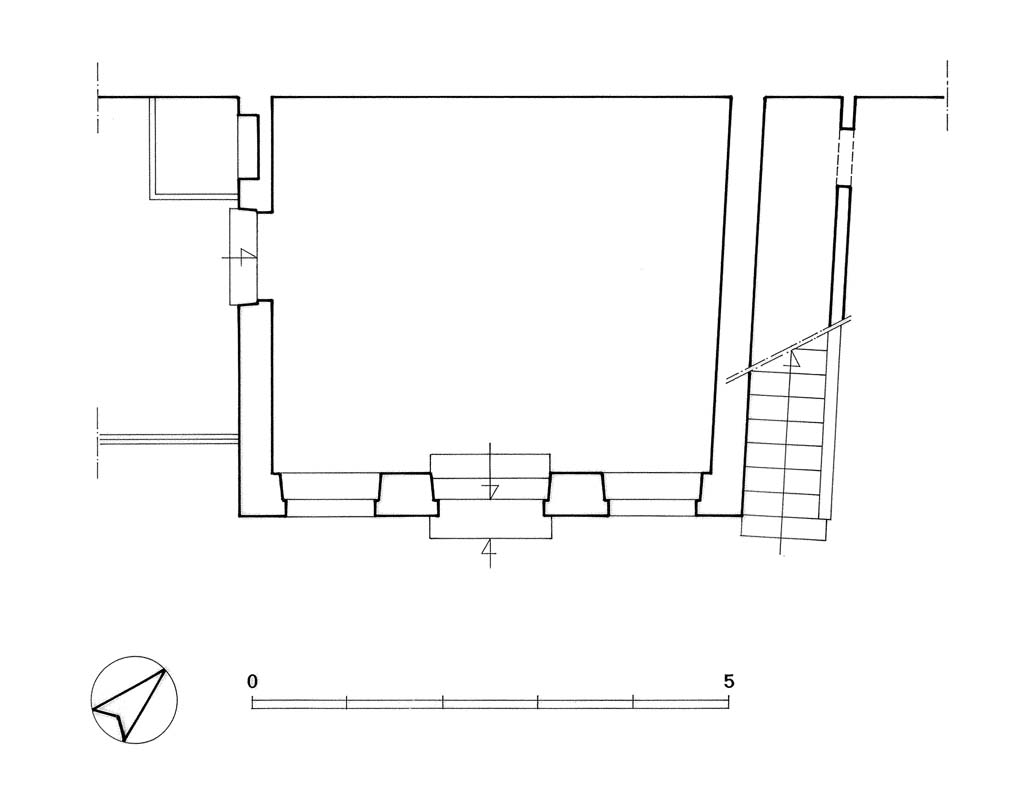 Bastion Sainte-Agathe : pavillon, plan.