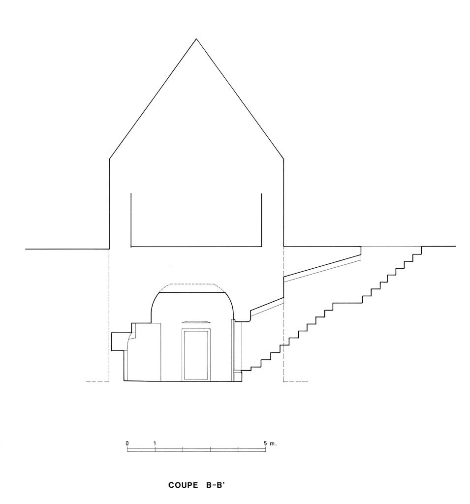 Tour Notre-Dame. Coupe B-B'.