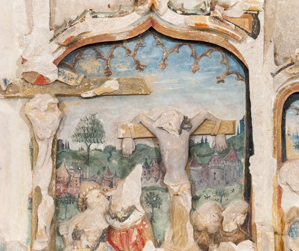 La Crucifixion, détail.