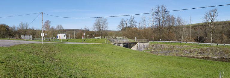 Vue d'ensemble du site d'écluse.