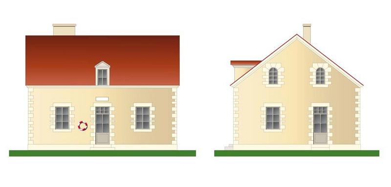 Maison d'éclusier sur le canal du Nivernais : il s'agit du type 'Bernay'.