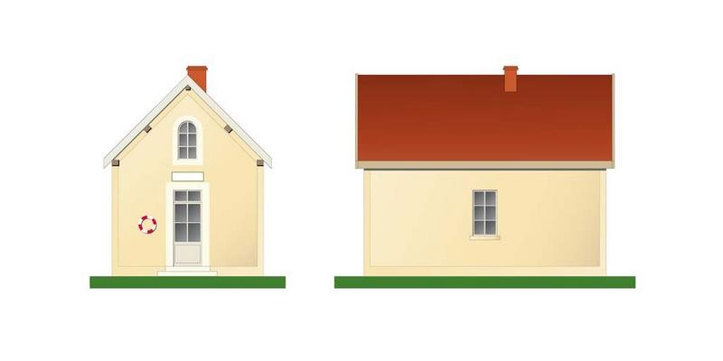 Maison éclusière sur le canal du Nivernais : il s'agit du type Poirée.