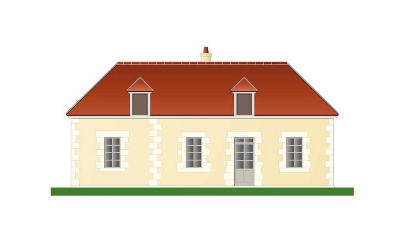Maison éclusière sur le canal du Nivernais : il s'agit du type 'Basseville (maison du site d'écluse 49 du versant Seine).