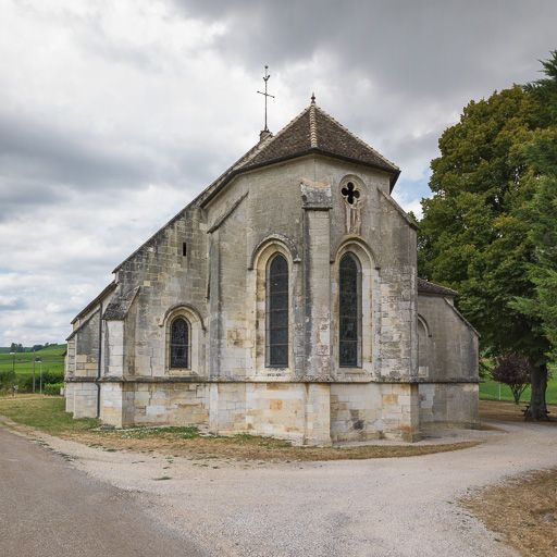 Vue du chevet de la chapelle.