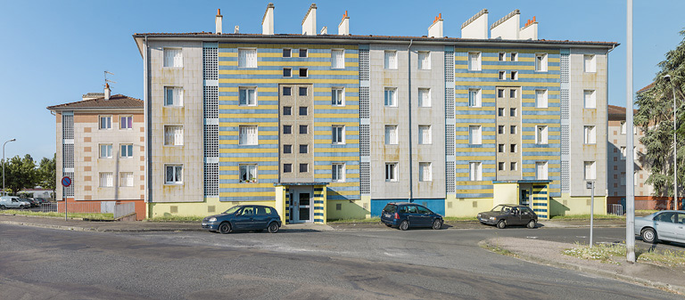 Bâtiment A, façade antérieure est.