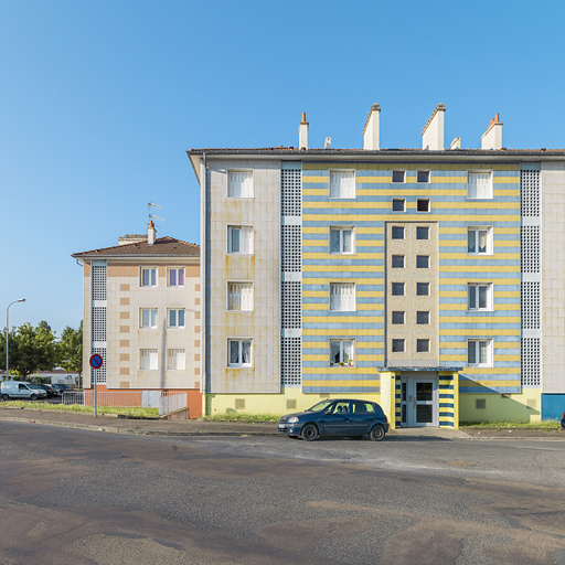 Bâtiment A, façade antérieure.
