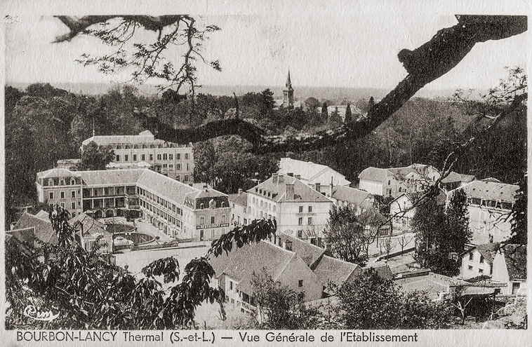 Vue ancienne du quartier thermal.