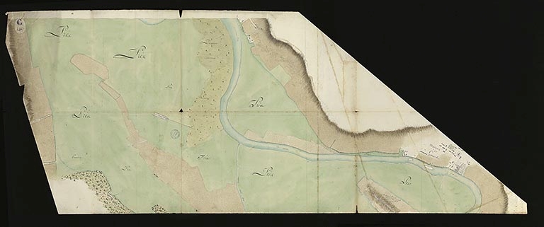 Plan n°6 du cours de la rivière sur le territoire de La Marche.