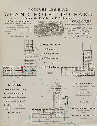 Plan de l'hôtel.