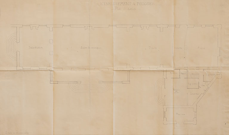 Plan du casino construit en 1860-1863.