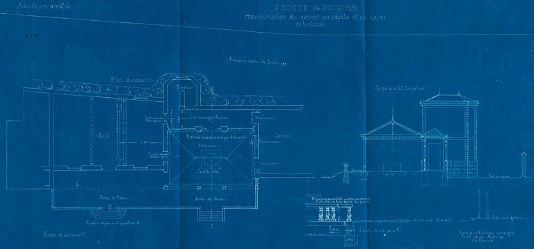 Projet pour la salle des petits chevaux de Naudet (1891).