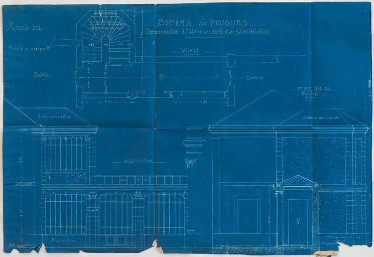 Projet pour la salle des petits chevaux de Naudet (1891).