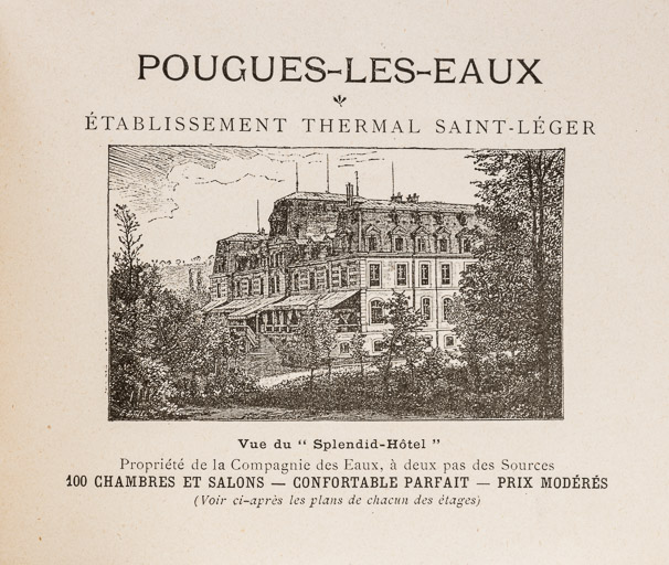 Vue du Splendid-Hôtel vers 1898.