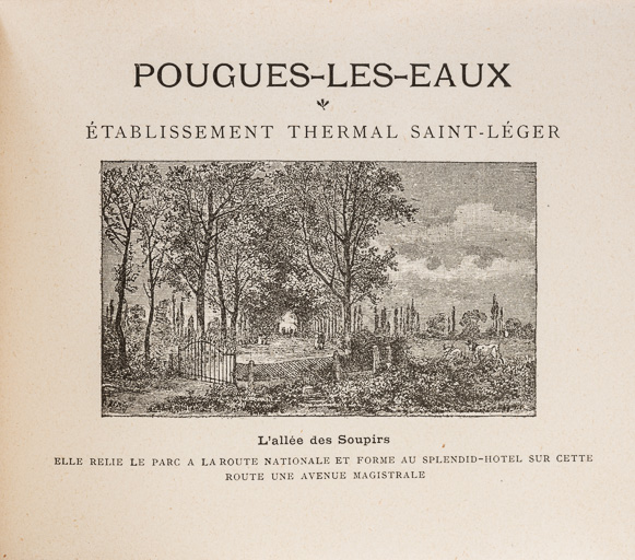 Allée des soupirs, vue vers 1898.