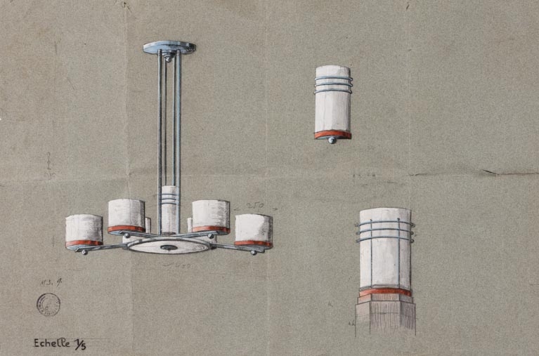 Lustre à électricité. S.d. [1936].