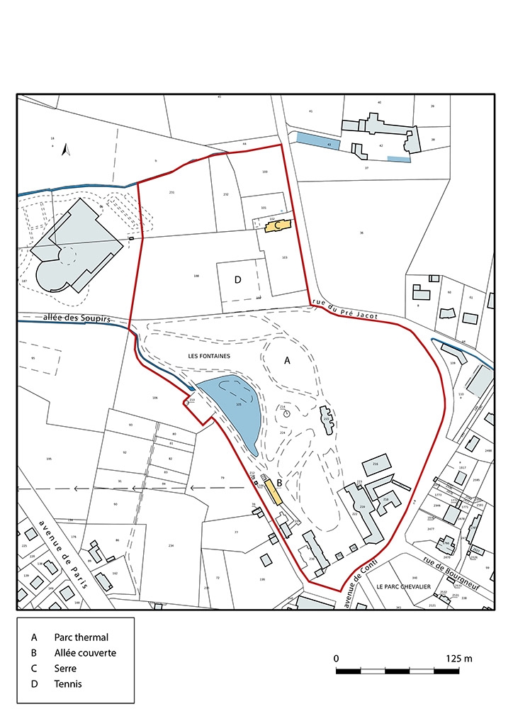 Plan-masse et de situation, extrait du plan cadastral (2021).