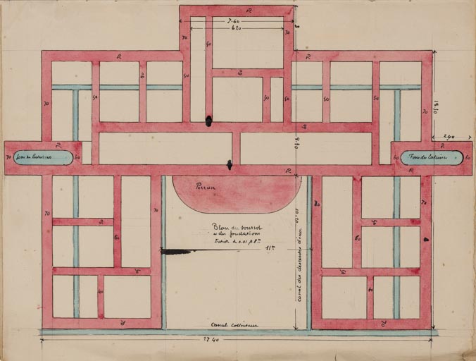 Plan du sous-sol (1895).