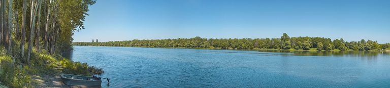 La confluence avec la Seille, depuis la rive droite.