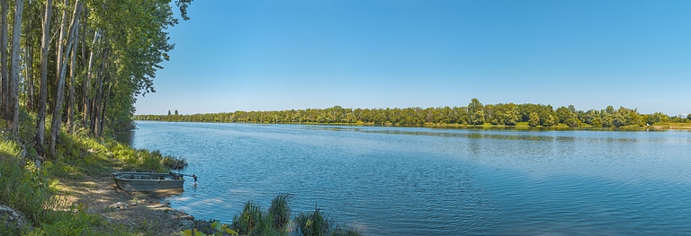 Confluence avec la Seille (au niveau du PK 106).