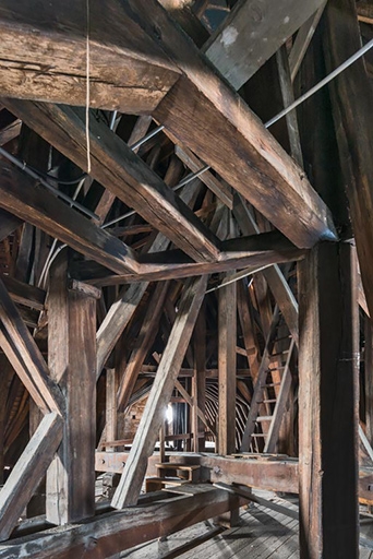 Comble : croisée du transept depuis le bras nord.
