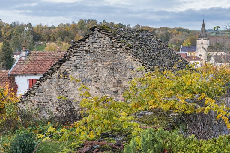 Détail du mur pignon sud. 