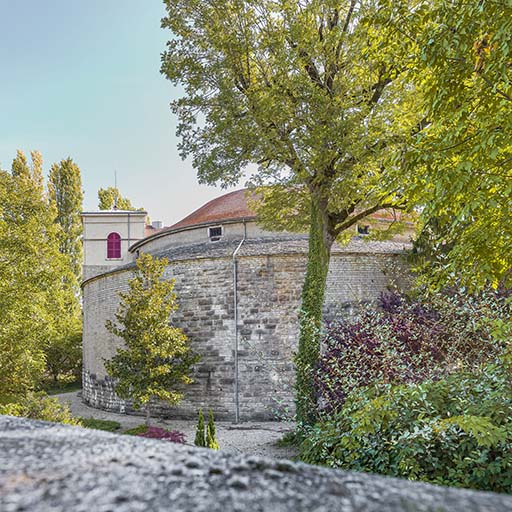 Vue depuis le boulevard du Maréchal Foch. ; La tour des Filles.