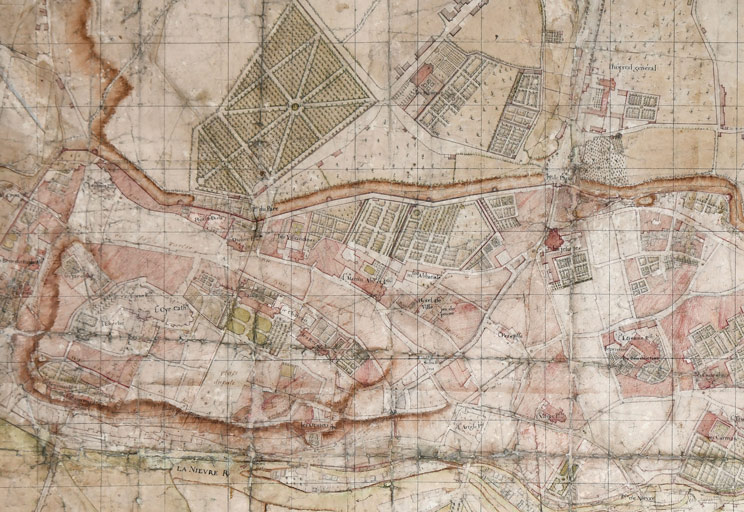 Situation de l'abbaye Saint-Martin en 1759.