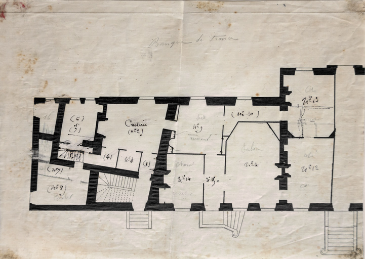 Plan du sous-sol (début du 20e siècle).