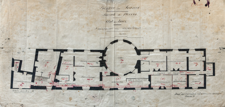 Plan du premier étage (début du 20e siècle).