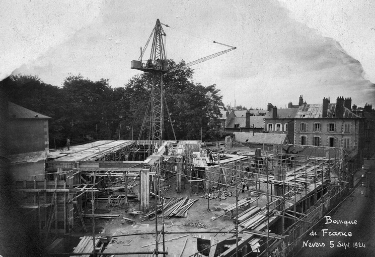 Chantier de construction (5 septembre 1924).